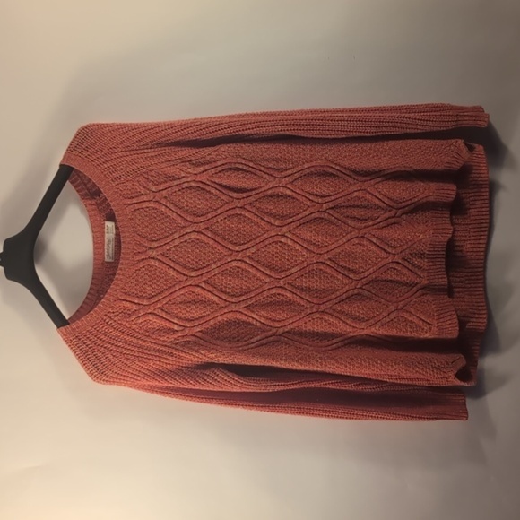 Faded Glory Crewneck Cable Knit Sweater Long Sleeve Pullover Top Size XL - Picture 5 of 9